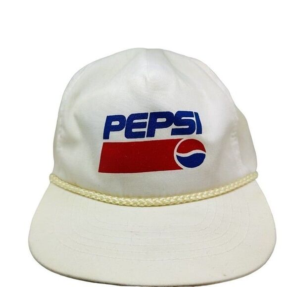 Vintage Otto Unisex Adult Pepsi Adjustable White Baseball Hat One Size - Picture 2 of 4